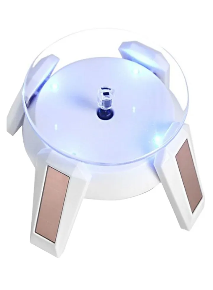 Solar Powered Jewelry Rotating Display Stand