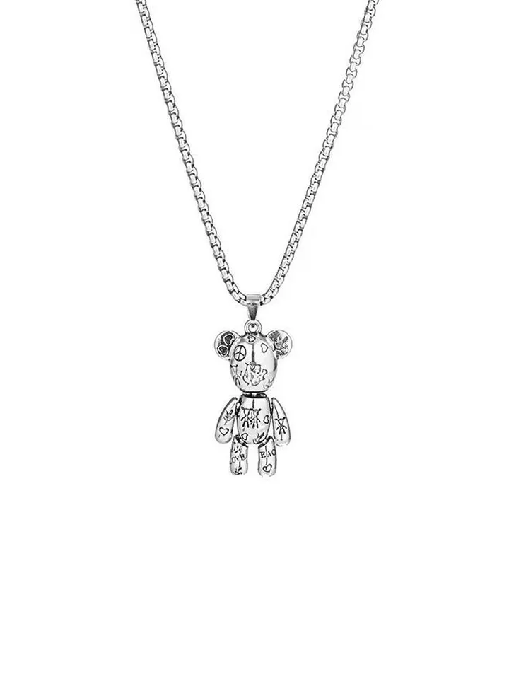 Violent Bear Pendant Necklace