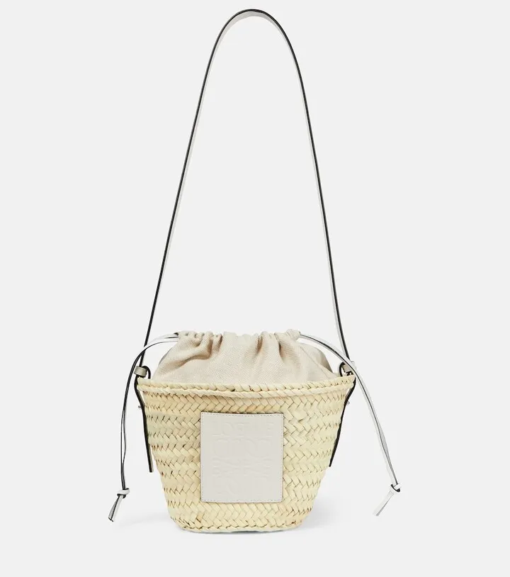 Anagram woven shoulder bag