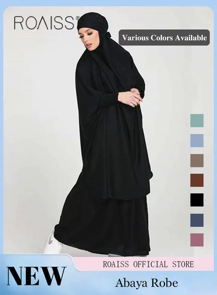 2-Piece Ladies Abaya Style Abaya Dress Ladies Ethnic Traditional Wear