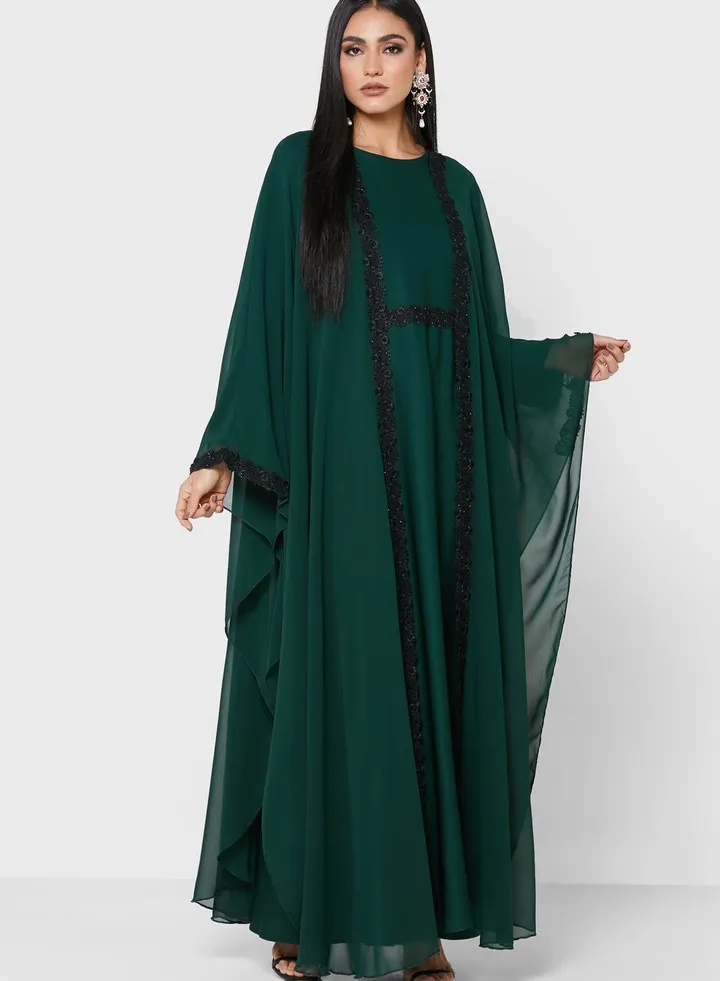 Embellished Detail Abaya