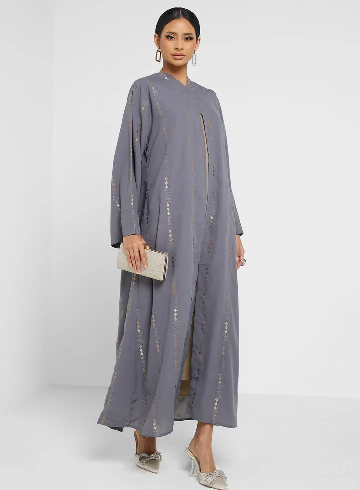 Embroidered Detail Abaya