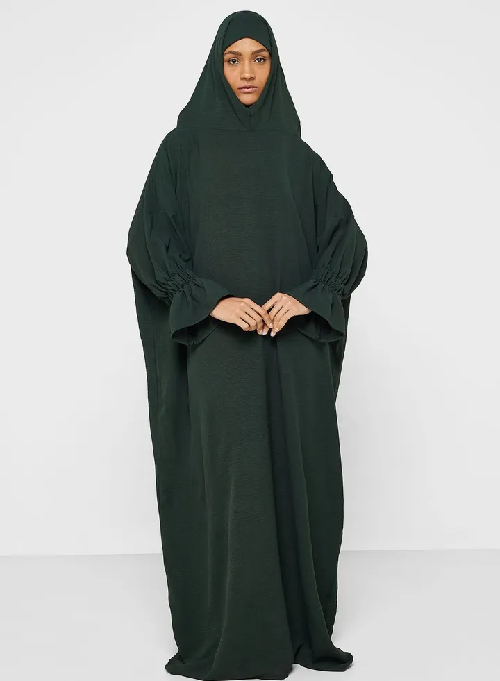 Hooded Knitted Prayer Abaya