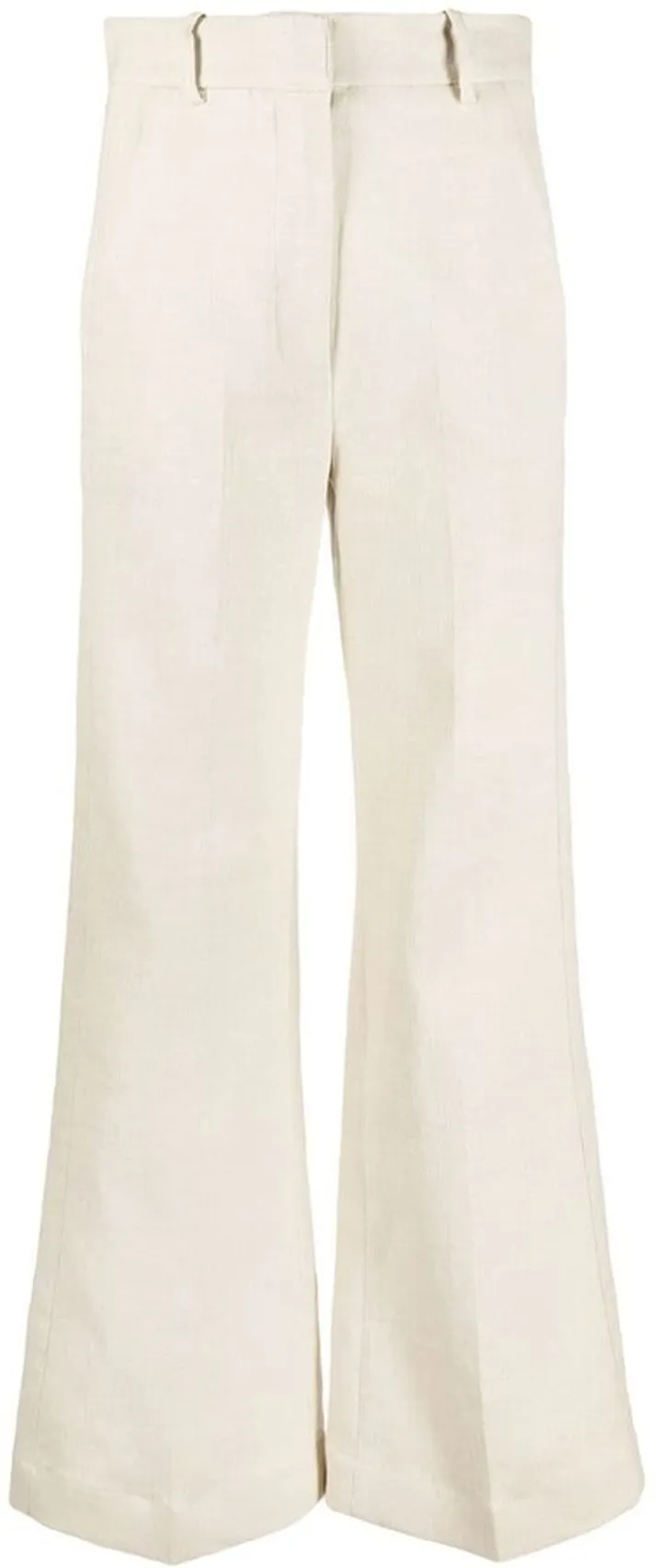 Straight-Leg Cut Trousers