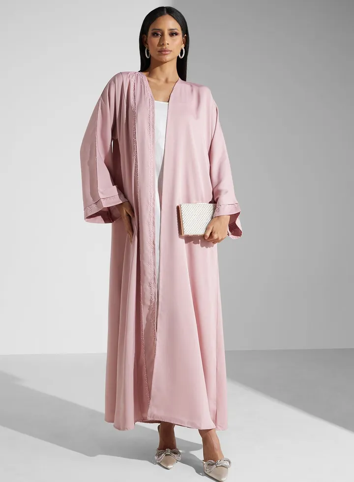 Embellished Detail Abaya With Sheila