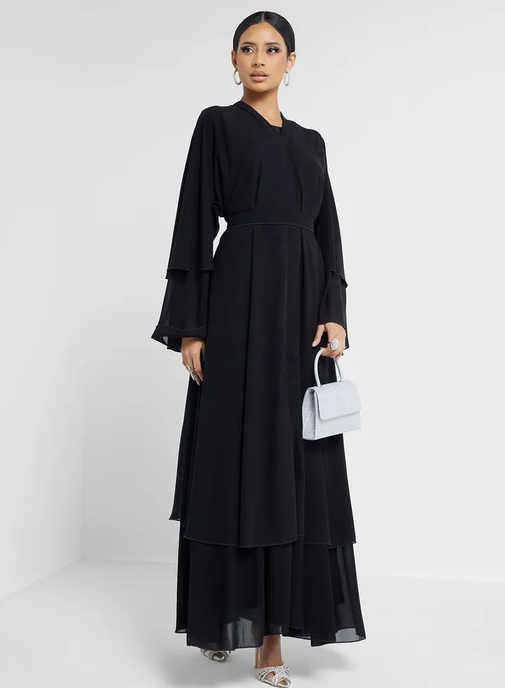 Layered Hem Abaya