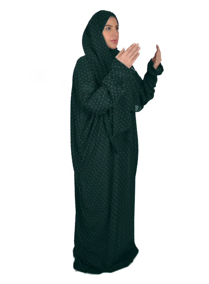 Islamic Women Prayer Dress Spacious And Comfortable Excellent Material (Zipper)