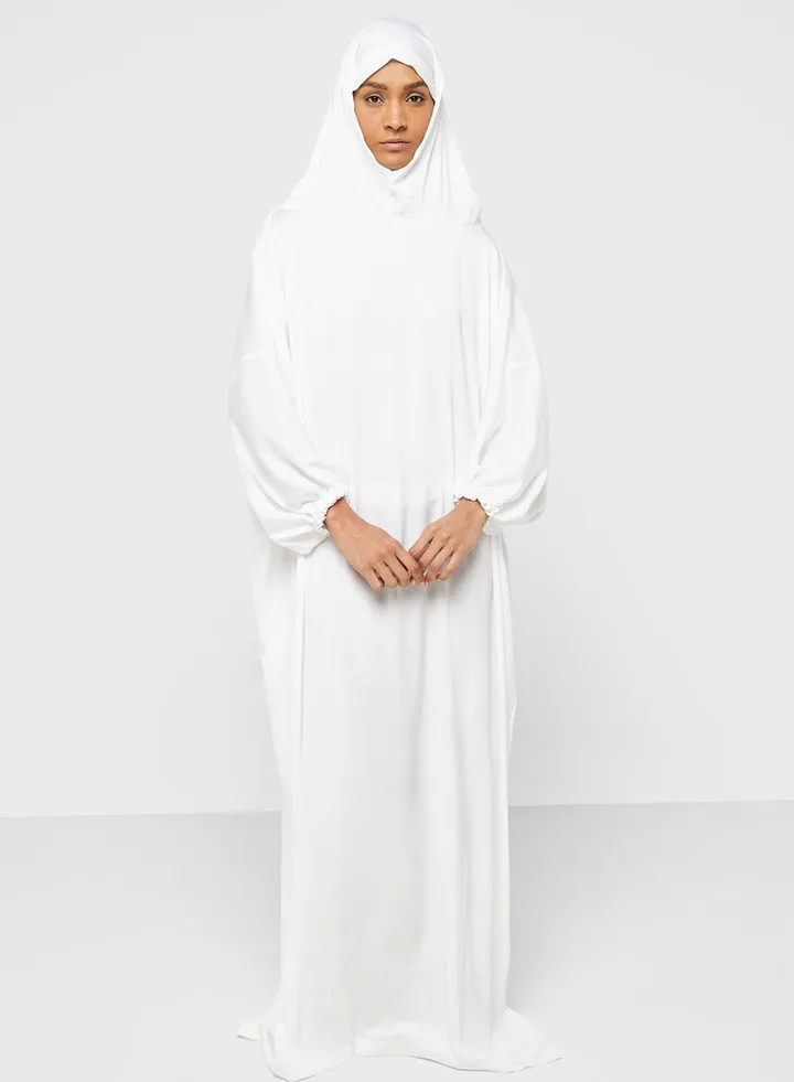 Hooded Knitted Prayer Abaya
