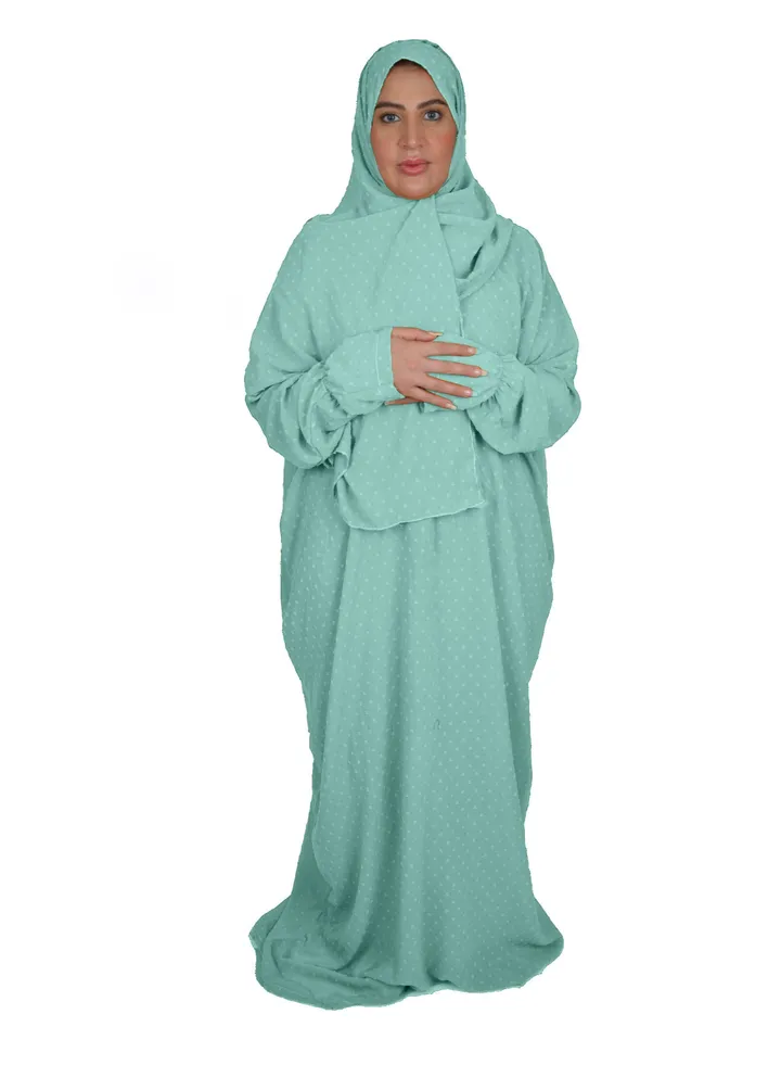 Islamic Women Prayer Dress Spacious And Comfortable Excellent Material (Zipper)