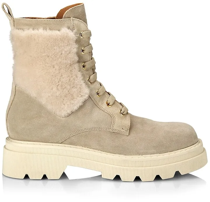 Cleofe Leather Combat Boots