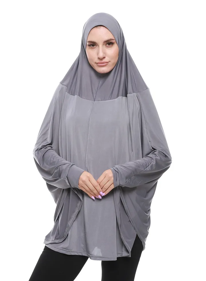 Plain Prayer Veil For Women With Long Sleeves
