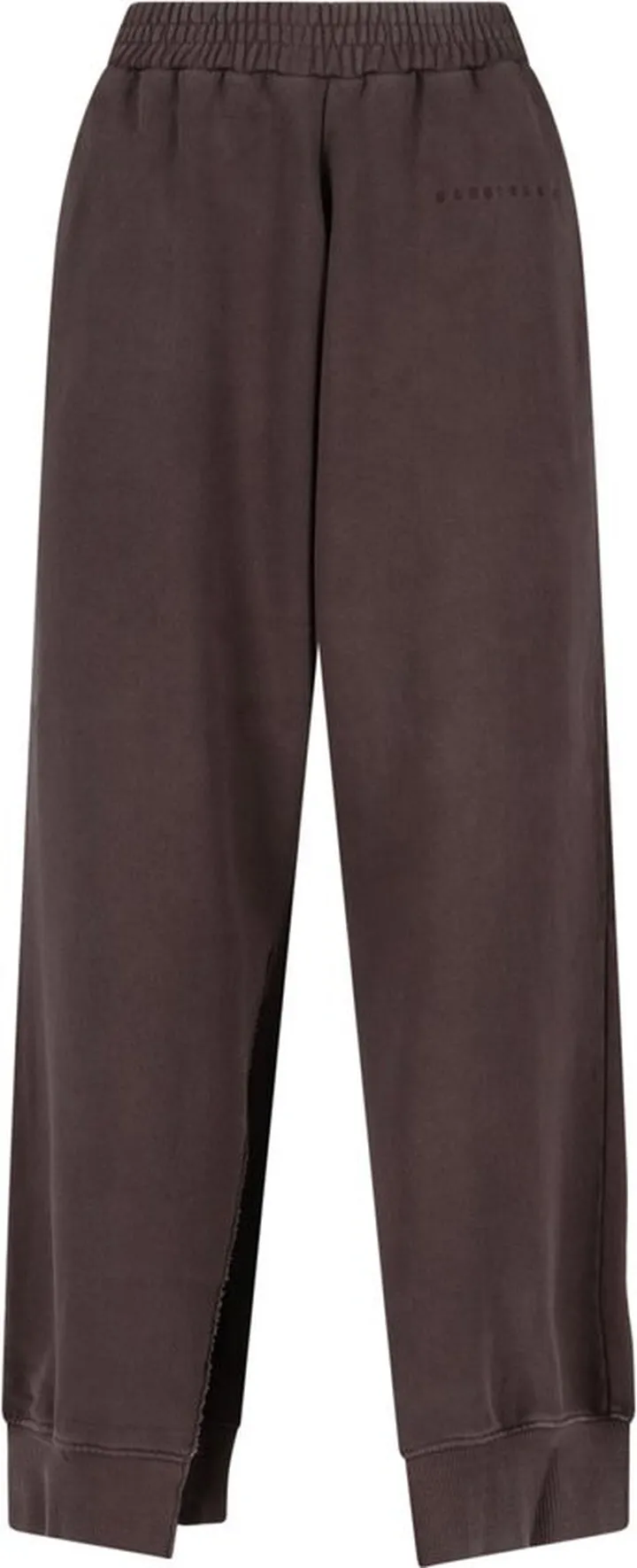 MM6 Maison Margiela Logo Embroidered Cropped Track Pants