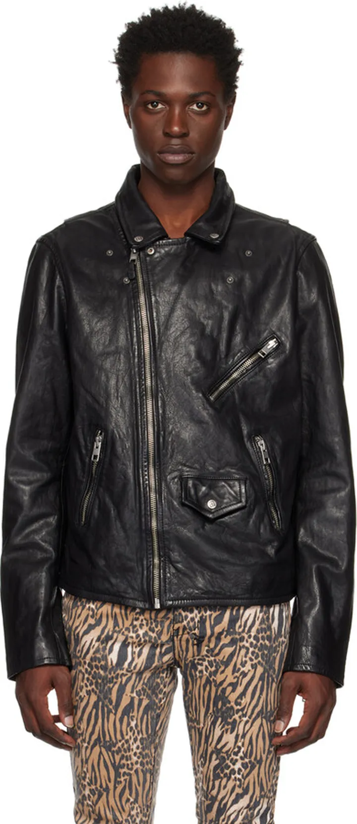 Ksubi Black Capitol Leather Jacket