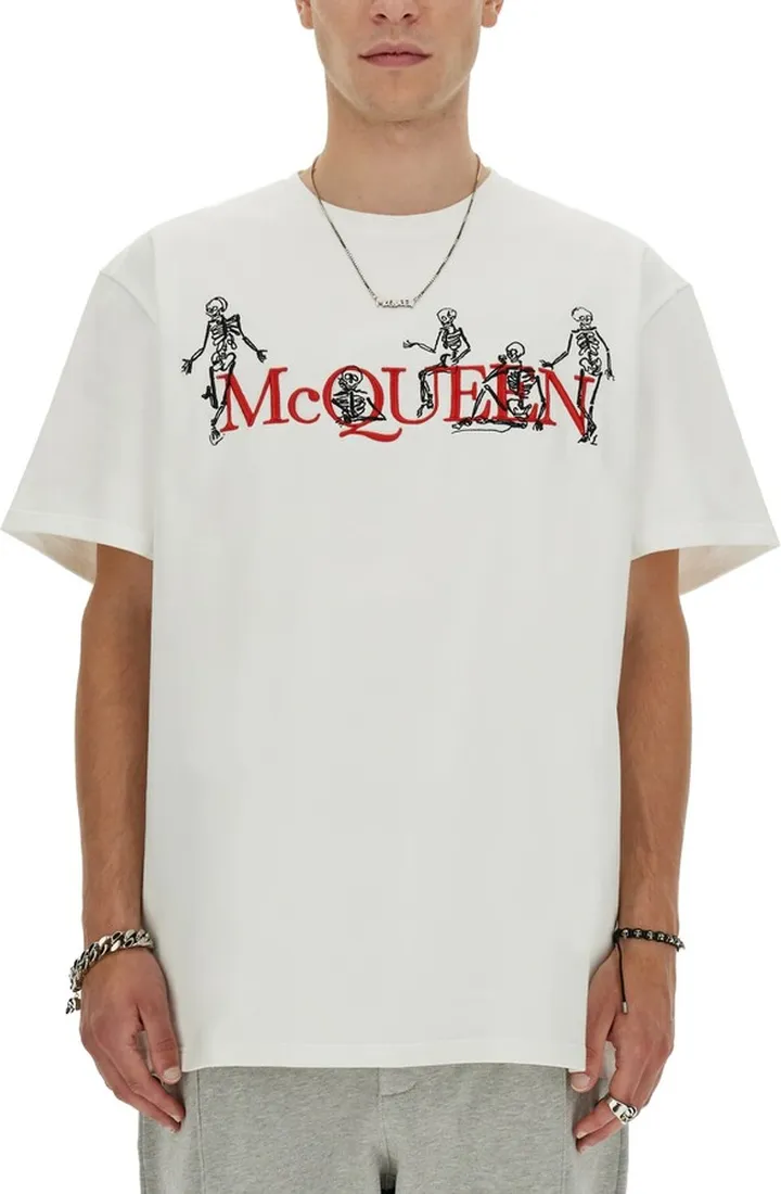 T-shirt With Logo Embroidery
