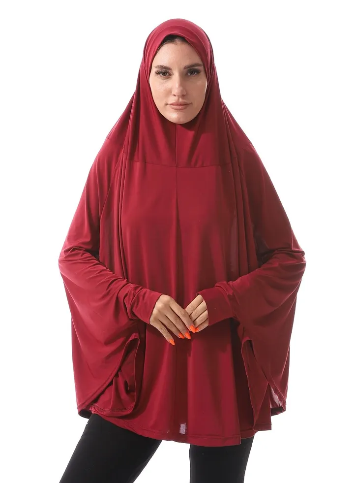 Plain Prayer Veil For Women With Long Sleeves