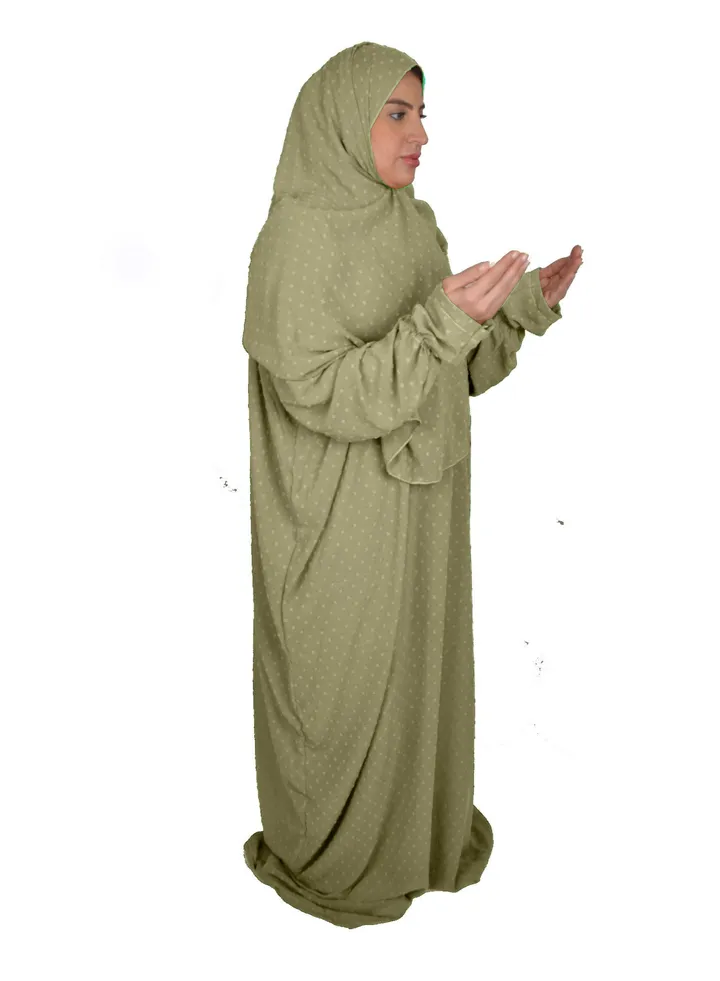 Islamic Women Prayer Dress Spacious And Comfortable Excellent Material (Zipper)