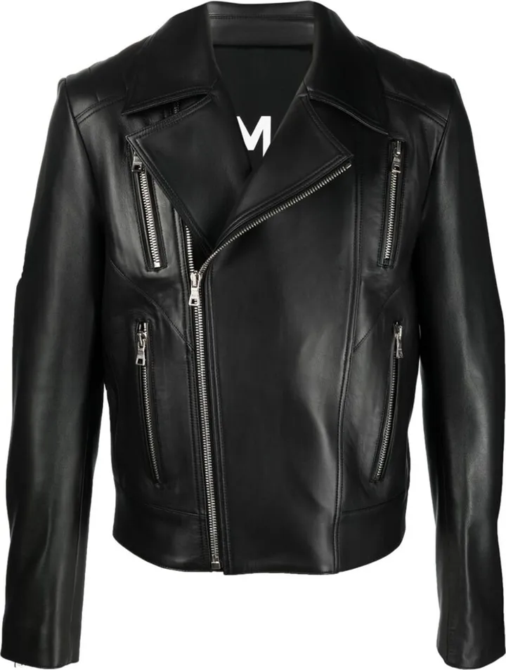 Black Leather Biker Jacket
