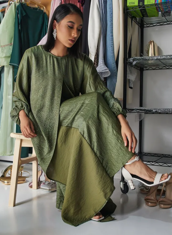 Embellished Detail Abaya