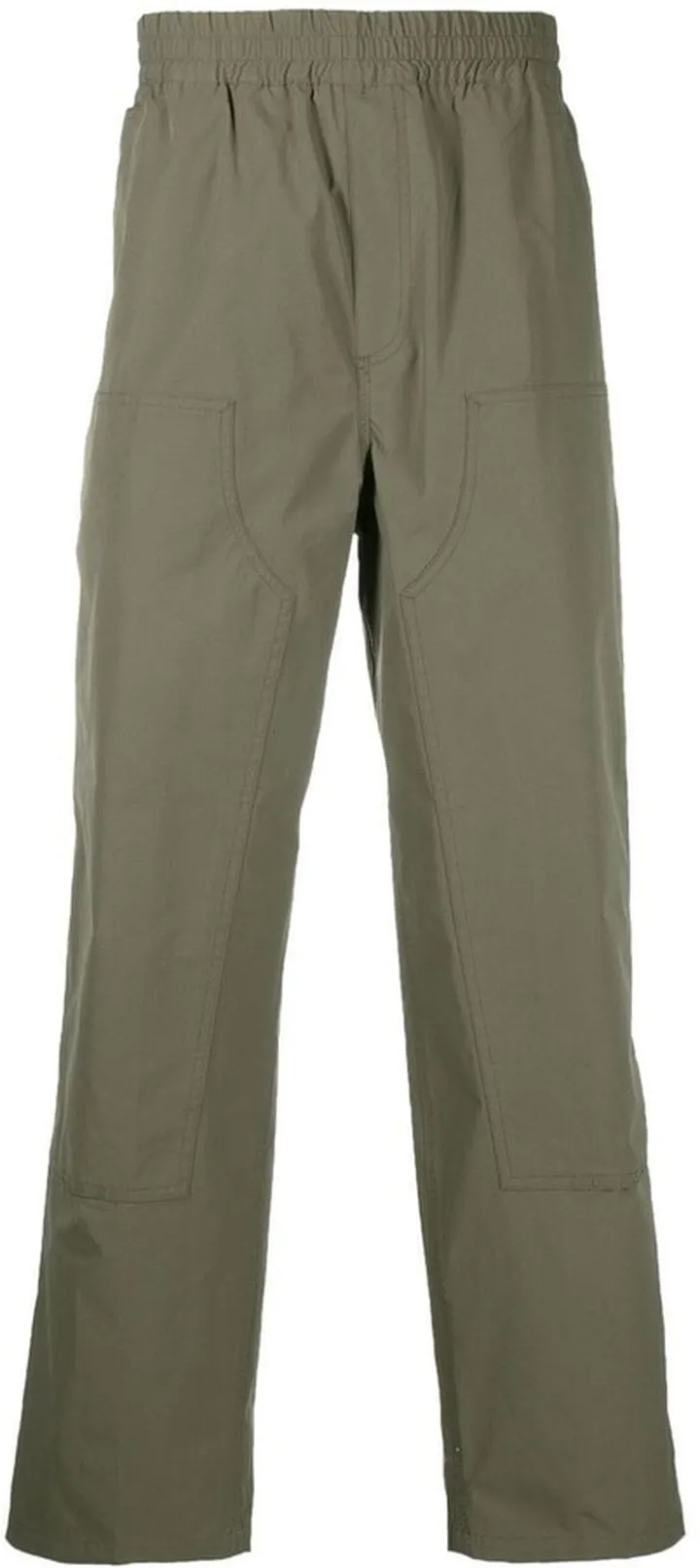 Logo-Patch Straight-Leg Trousers