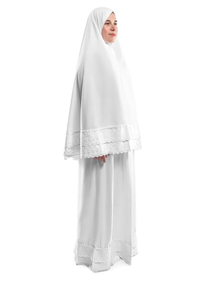 White Dantelle Prayer Wear