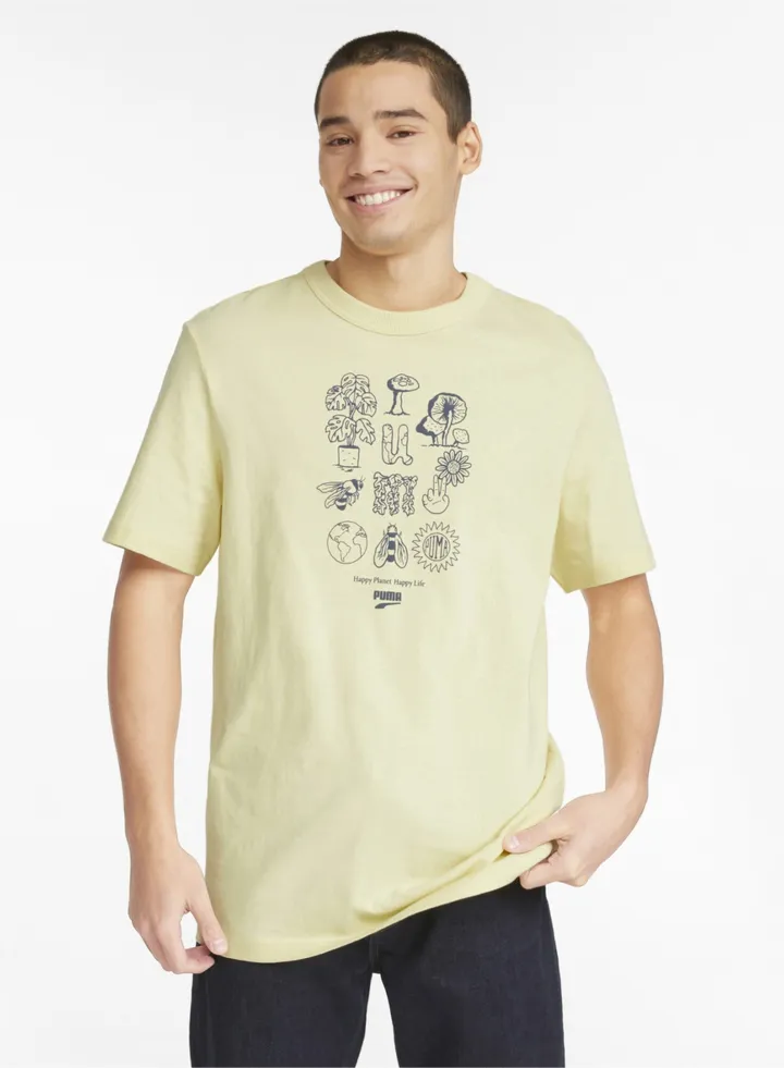 Downtown Mens Graphic Crew Neck T-Shirt