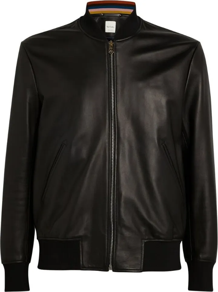 Paul Smith Leather Bomber Jacket