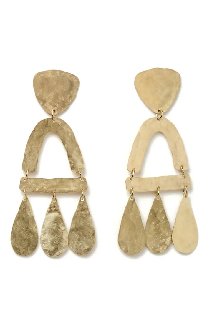Brass Castara Earrings