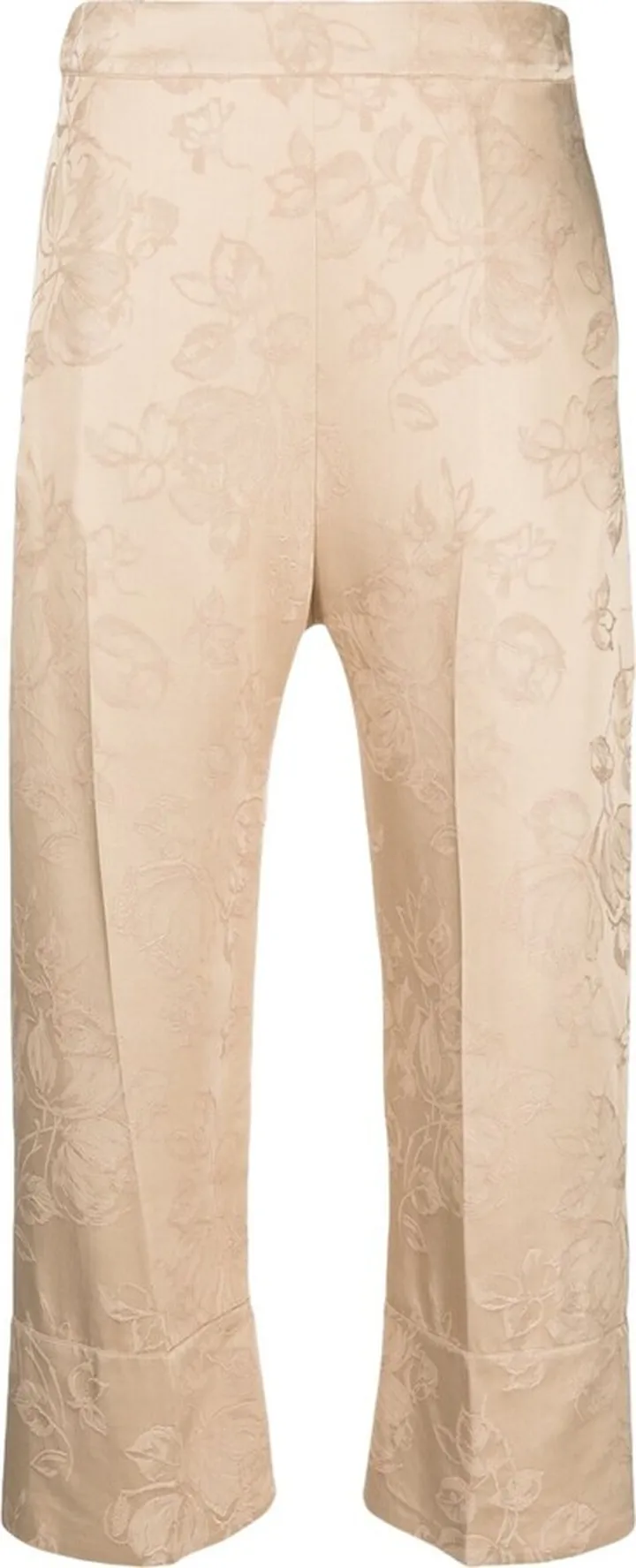SEMICOUTURE- Viscose Blend Cropped Trousers