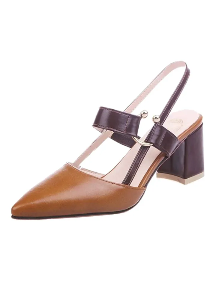 Lazzboy Heeled Sandals Brown