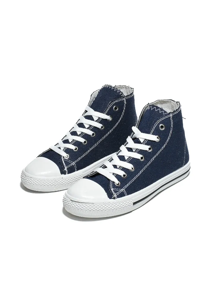 Basic Lace-Up Knit Flat Sneakers For Women