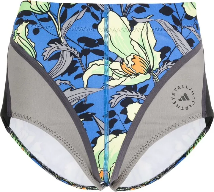 Floral-Print High-Waist Bottoms
