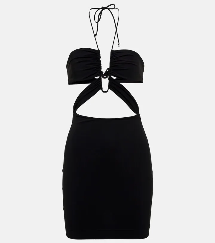Halterneck minidress