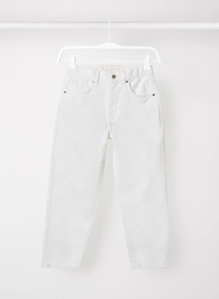 Kids/Teen High Waist Jeans White