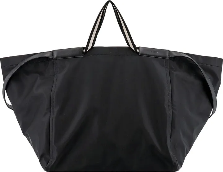 Nylon duffle bag with engraved logo