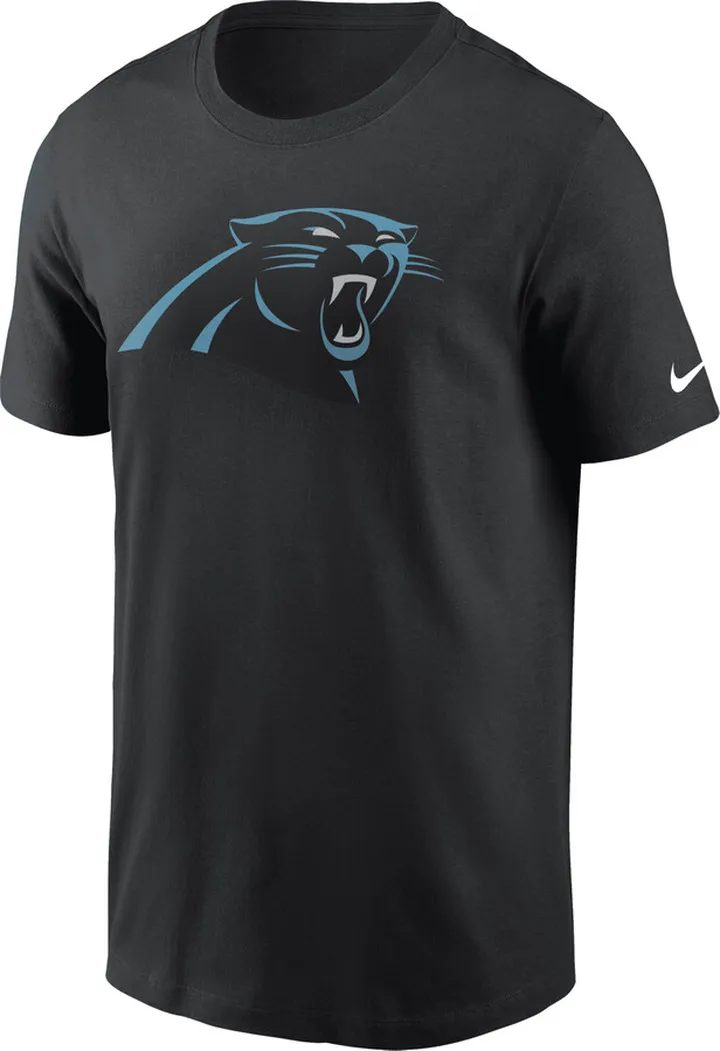 Nike Women's Logo Essential (NFL Carolina Panthers) T-Shirt in Black