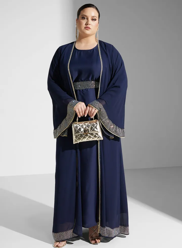 Embellished Detail Abaya With Sheila