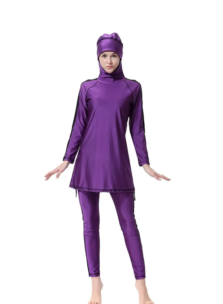 2-Piece Burkini Set Purple