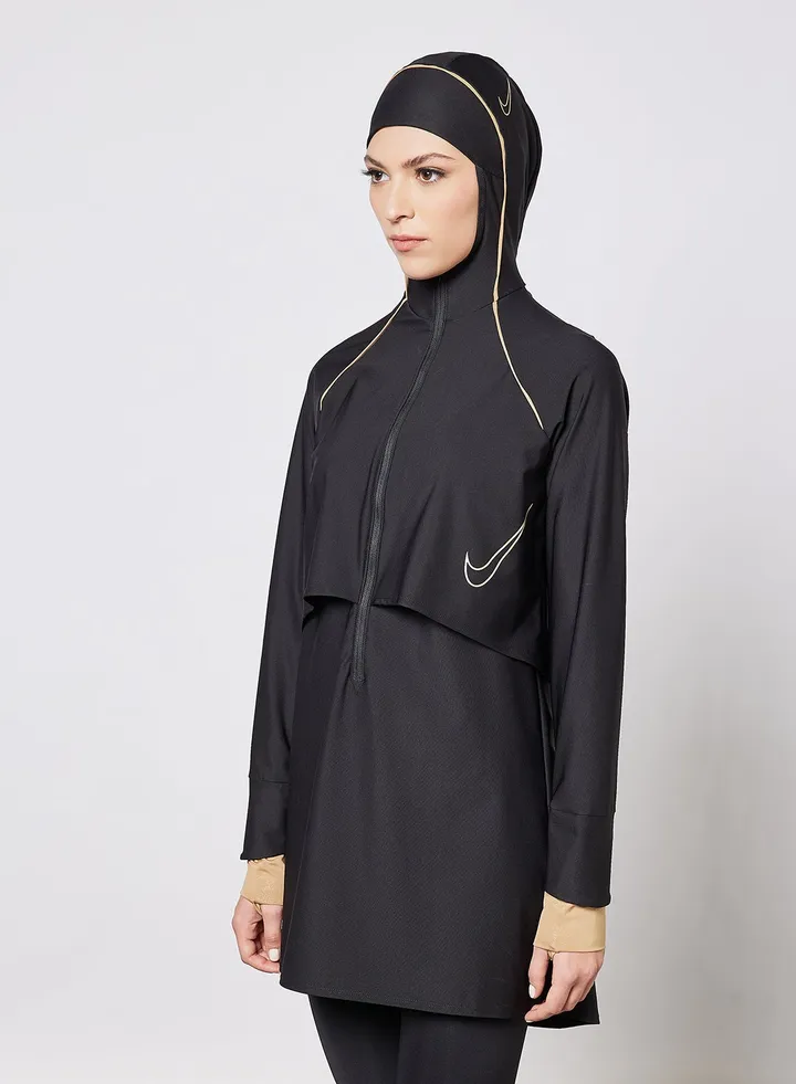 Full Coverage Swim Tunic Black
