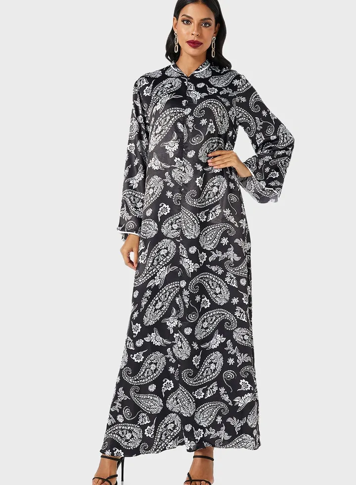 Paisley Print Abaya