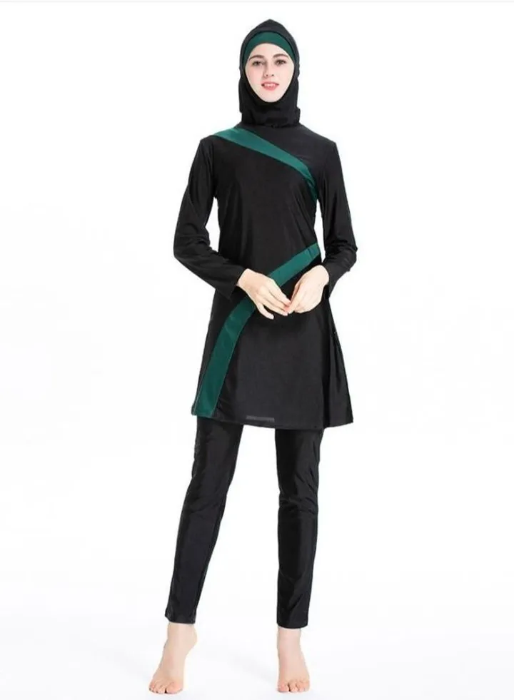 3-piece conservative Muslim swimsuit