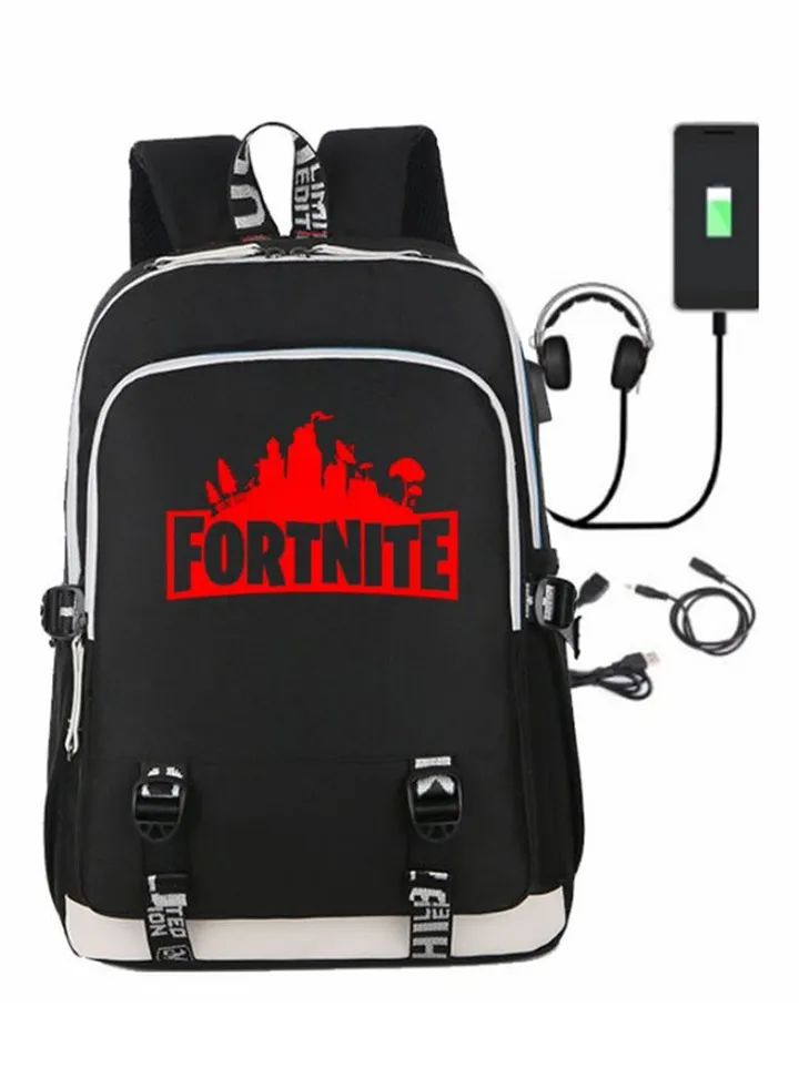 Anti Theft Backpack Laptop Bag With Usb Charging Port Black