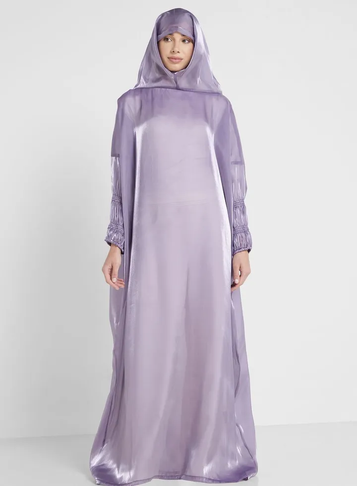 Hooded Knitted Prayer Abaya