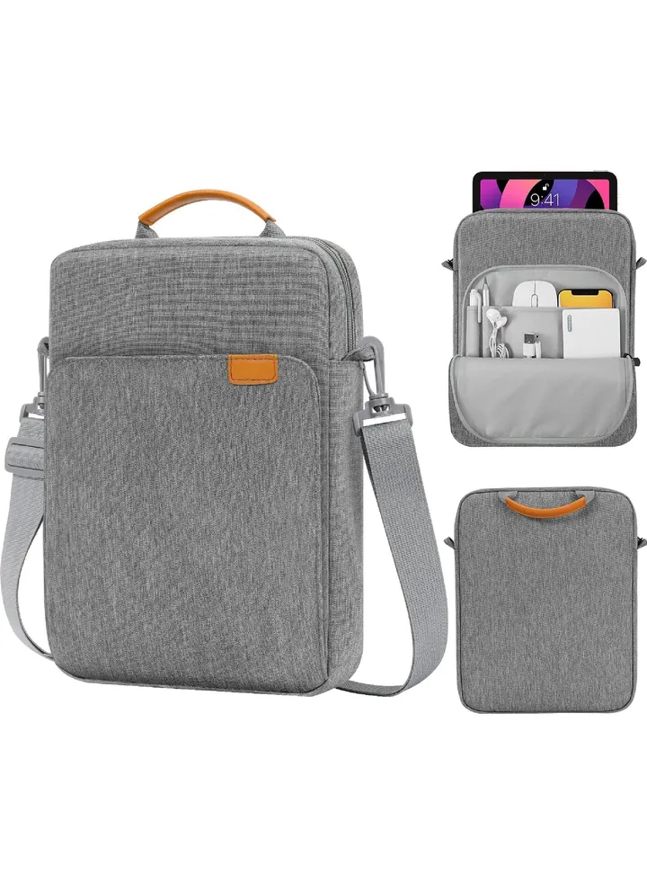 12.9-13.3 Inch Tablet Sleeve Bag Compatible with iPad Pro 12.9 M2 2022/2021/2020 Surface Laptop Go 12.4" Galaxy Tab S8+/S9+ 12.4" 2022/2023 Handle Carrying Case with Shoulder Strap