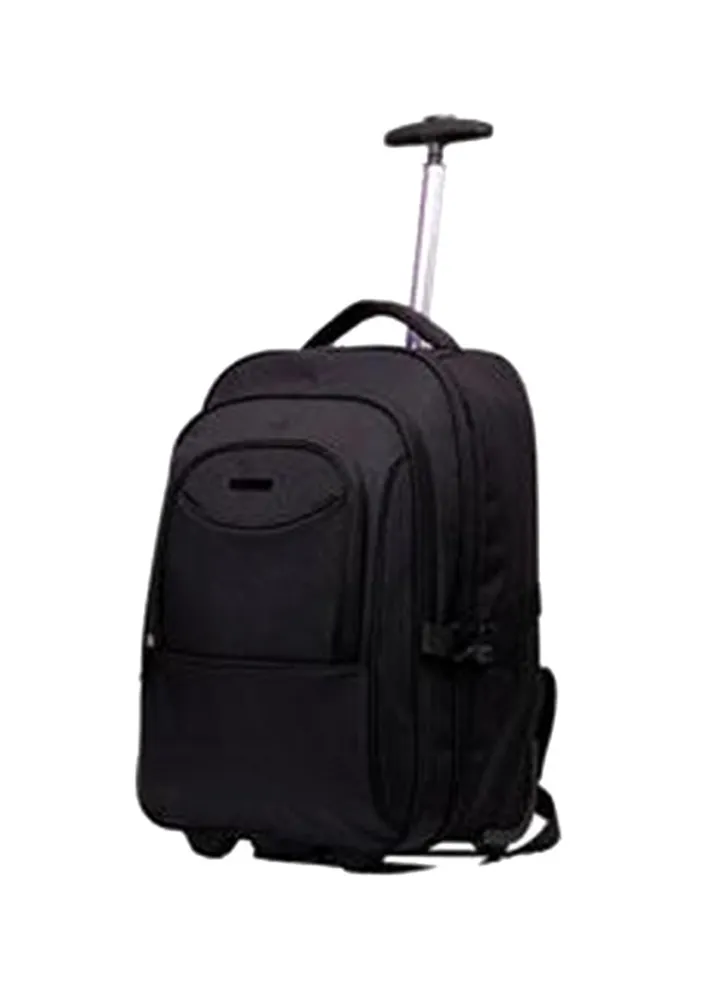 Trolley Backpack For 15.6-inch Laptop Black