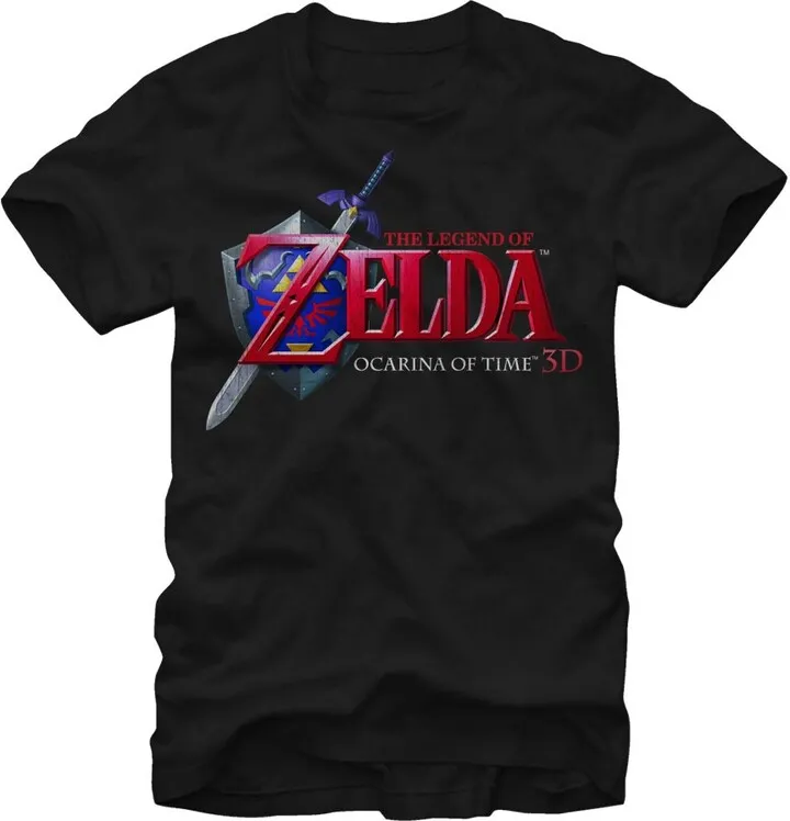 Men's Nintendo Legend of Zelda Ocarina of Time T-Shirt - Black - Large