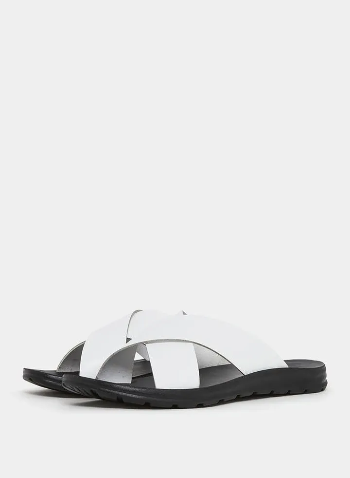 Criss Cross Band Comfortable Sole Sandals