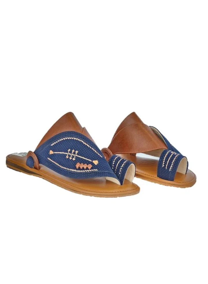 embroidered men slippers