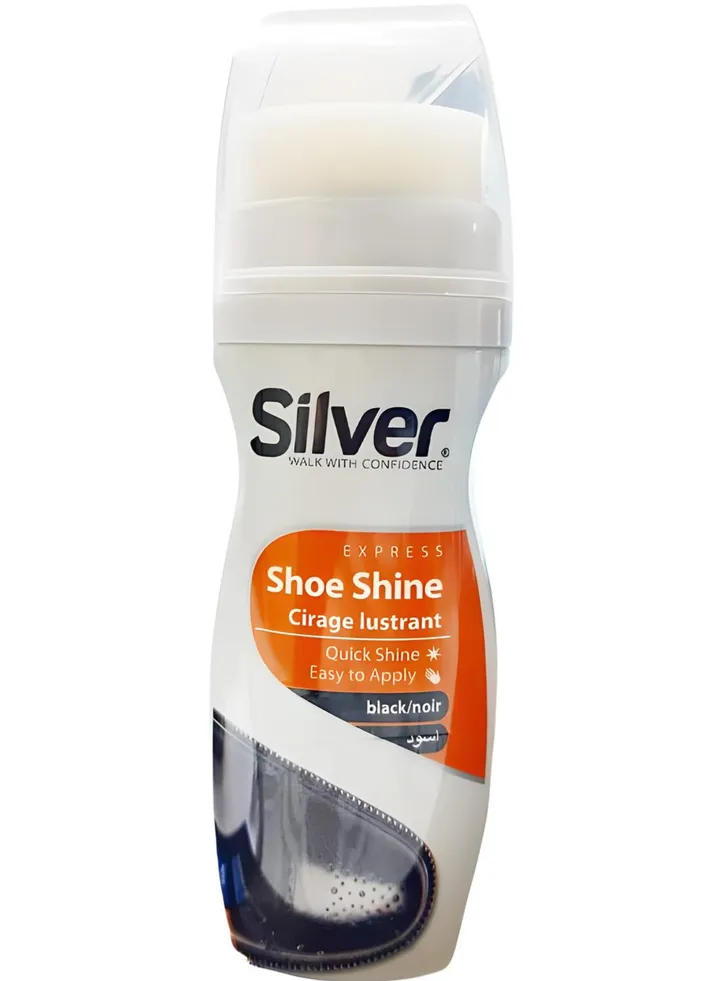 Black Instant Shoe Shine Liquid Cleaner 75ml
