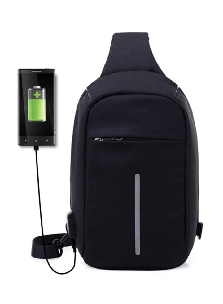 Anti Theft Travel Bag With USB Charging Black