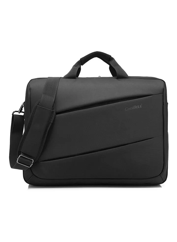 Multicompartment Laptop Bag Black